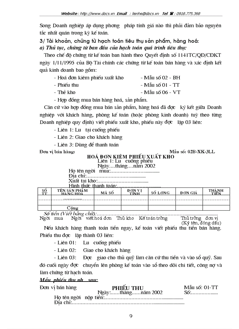 image for page Một số phương hướng cần hoàn thiện trong công tác tổ chức hạch toán tiêu thụ sản phẩm hàng hoá và xác định kết quả kinh doanh tại Công ty Vận tải X