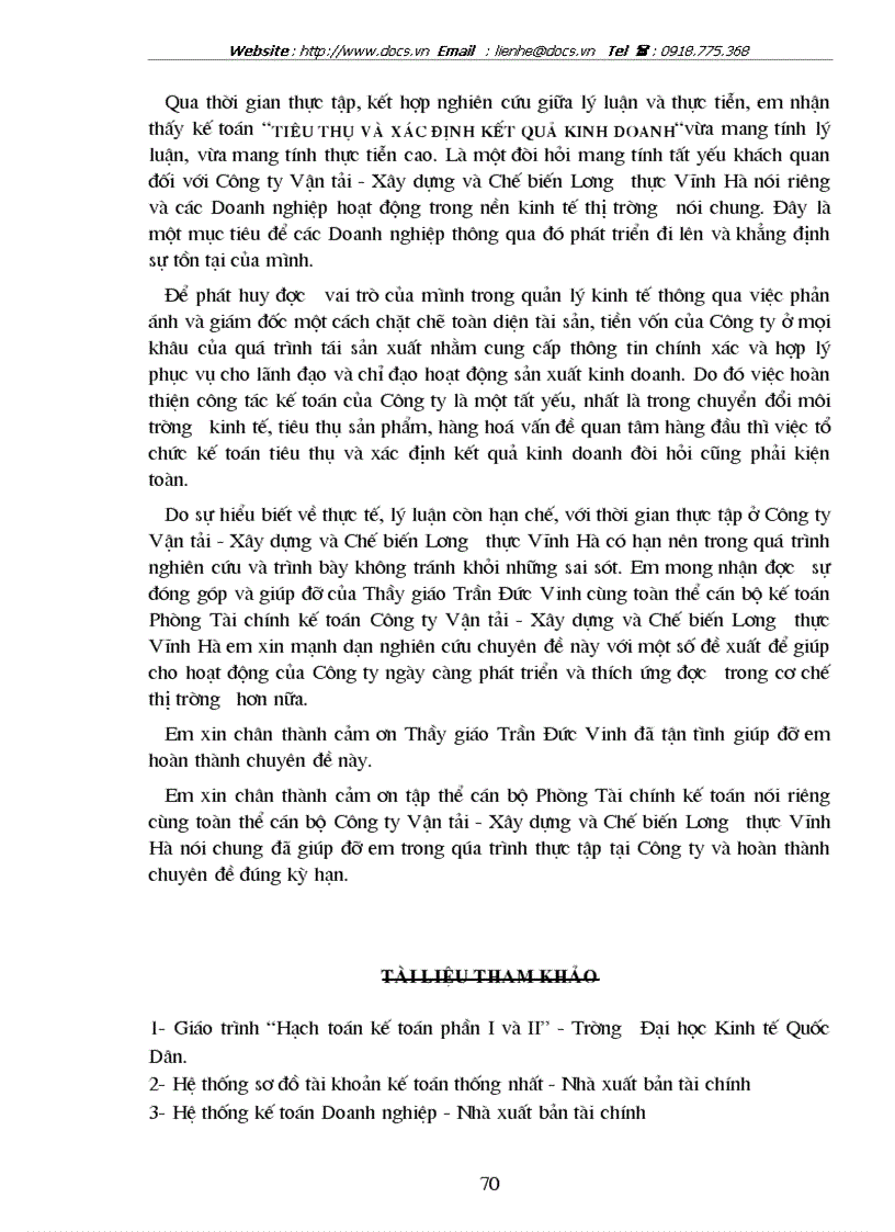 image for page Một số phương hướng cần hoàn thiện trong công tác tổ chức hạch toán tiêu thụ sản phẩm hàng hoá và xác định kết quả kinh doanh tại Công ty Vận tải X