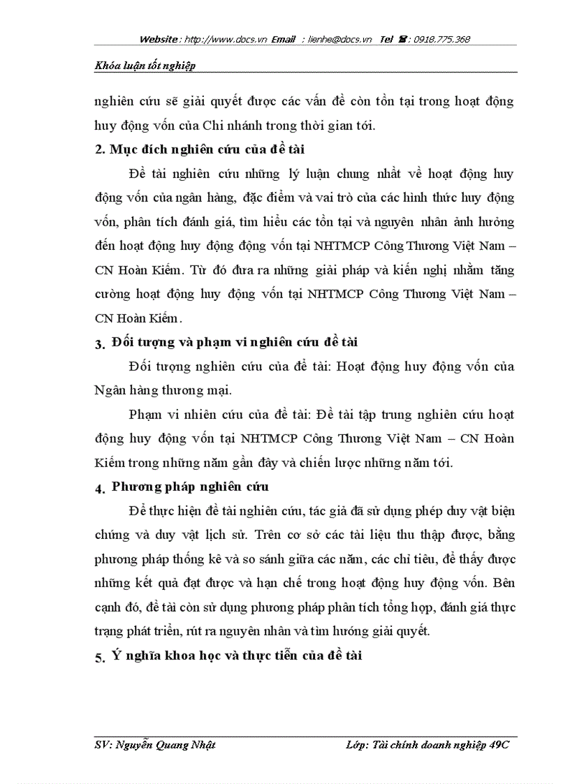 Giải pháp và kiến nghị nhằm tăng cường hoạt động huy động vốn tại nhtmcp công thương việt nam chi nhánh hoàn kiếm