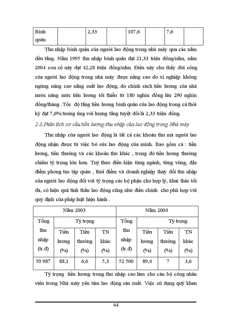 image for page Vận dụng một số phương pháp thống kê phân tích tình hình lao động và tiền lương ở Nhà máy thuốc lá Thăng Long thời kỳ 1995 2004