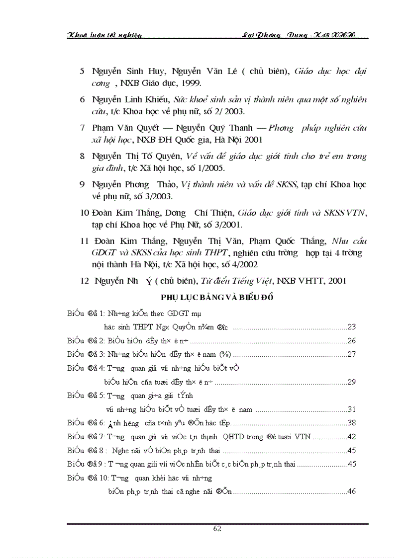 image for page Thực trạng nhận thức của học sinh trung học phổ thông về vấn đề giáo dục giới tính