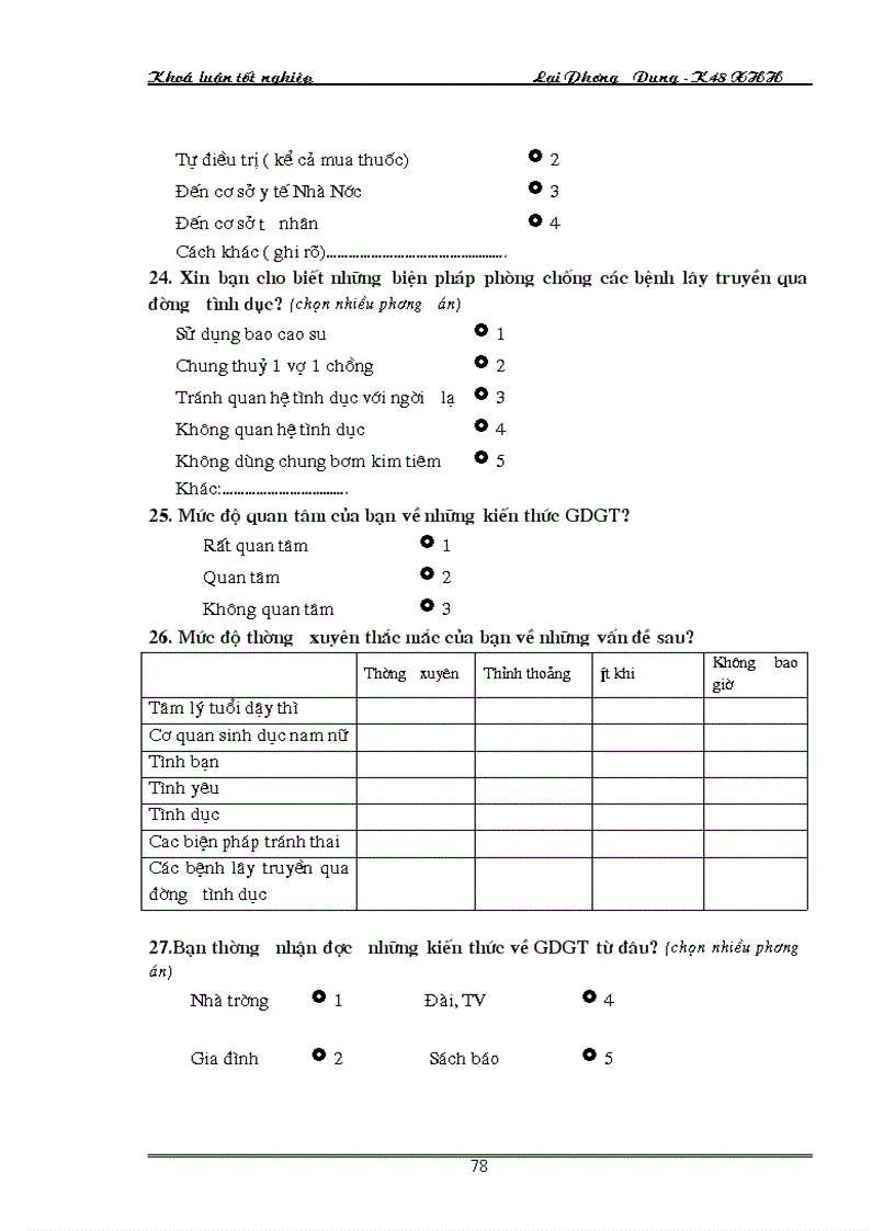 image for page Thực trạng nhận thức của học sinh trung học phổ thông về vấn đề giáo dục giới tính