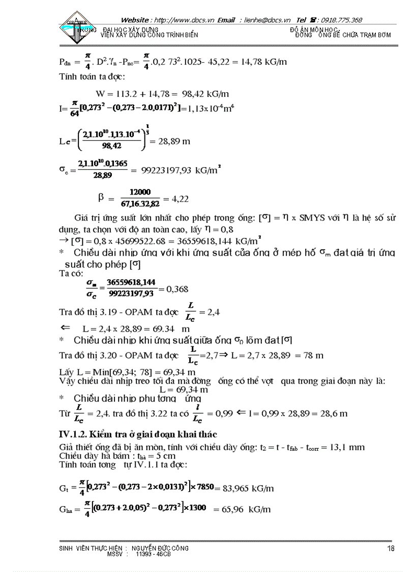 image for page Hiện tượng dao động dòng xoáy khi ống bị treo