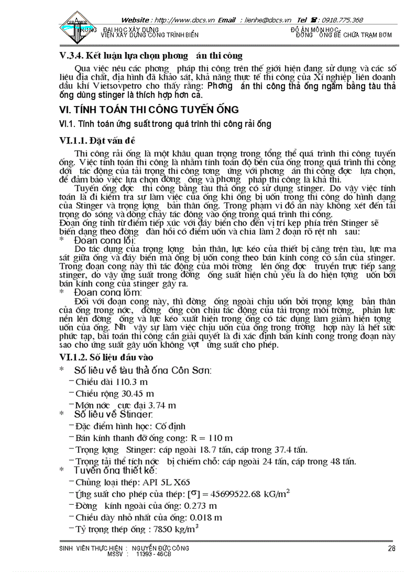 image for page Hiện tượng dao động dòng xoáy khi ống bị treo