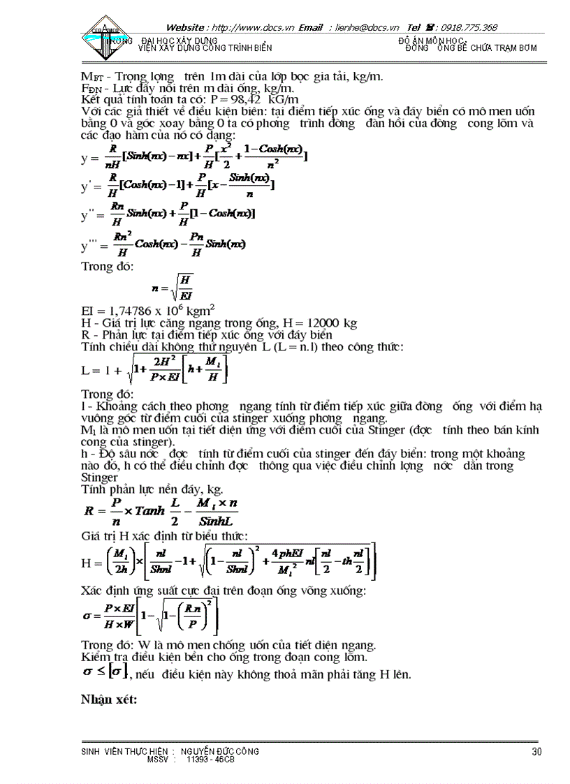 image for page Hiện tượng dao động dòng xoáy khi ống bị treo