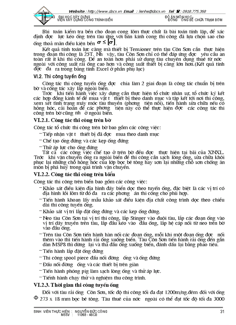 image for page Hiện tượng dao động dòng xoáy khi ống bị treo