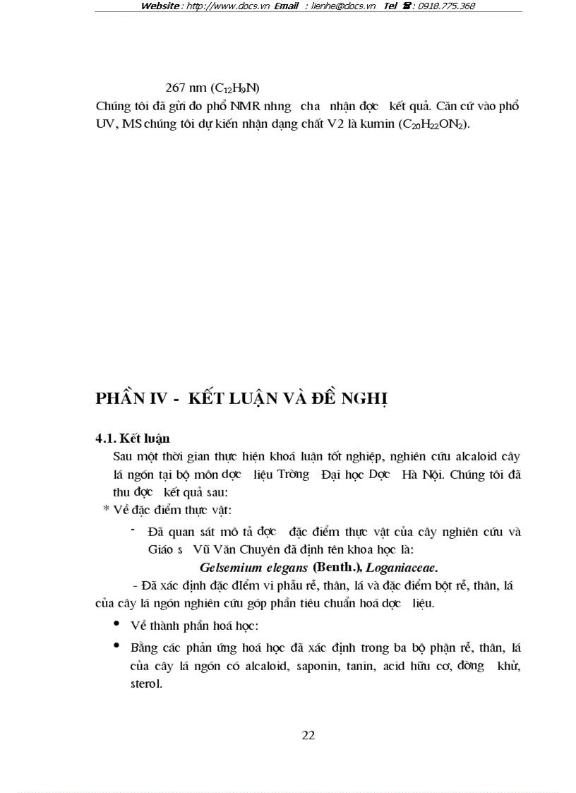 image for page Nghiên cứu đặc điểm thực vật và thành phần hoá học của cây lá ngón Gelsemium elegans Benth Loganiaceae