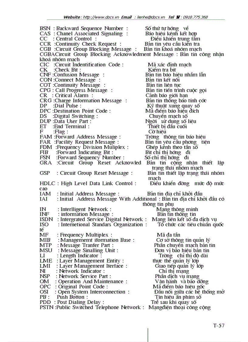 image for page Ứng dụng báo hiệu số 7 trong tổng đài Alcatel 1000 E10