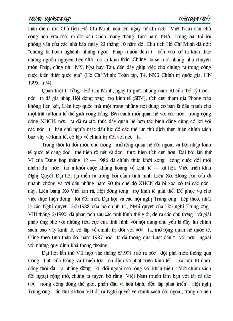 image for page VN trong xu thế hội nhập dưới con mắt triết học