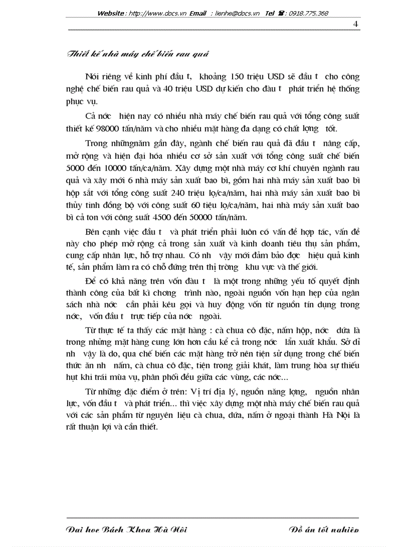 image for page Thiết kế nhà máy chế biến rau quả