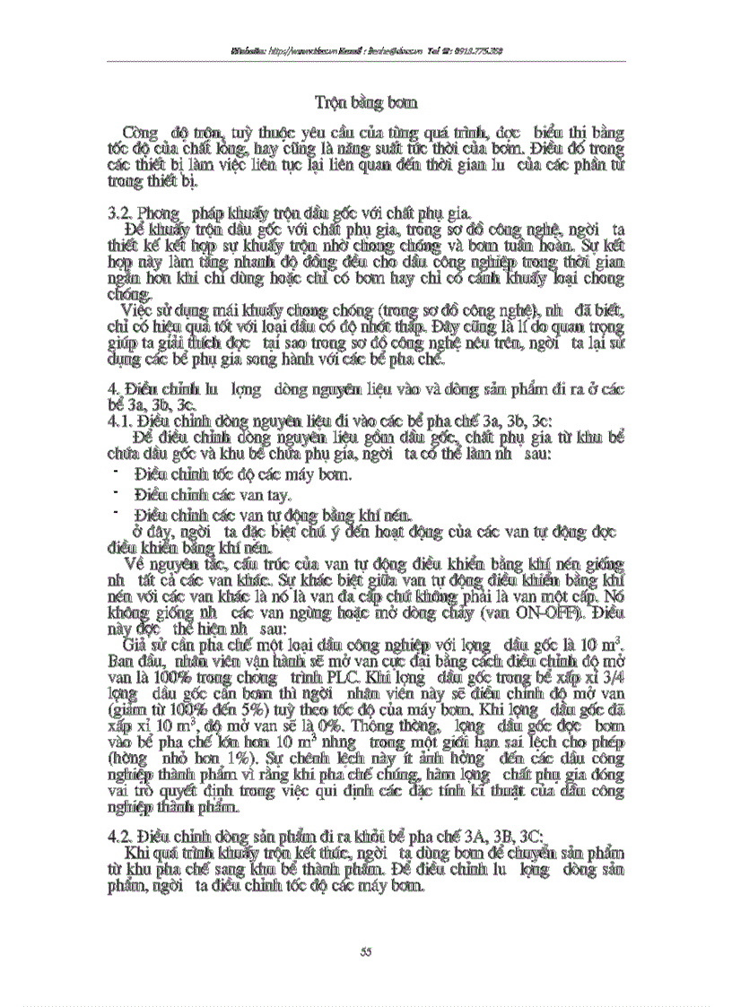 image for page Dây chuyền công nghệ pha chế dầu công nghiệp