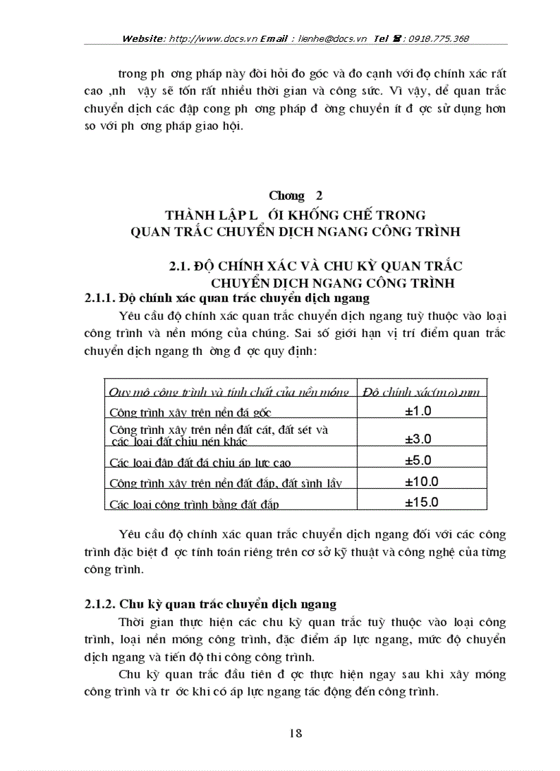 image for page Xử lý lưới khống chế cơ sở và thiết kế phương án thành lập lưới khống chế cơ sở trong quan trắc chuyển dịch ngang công trình