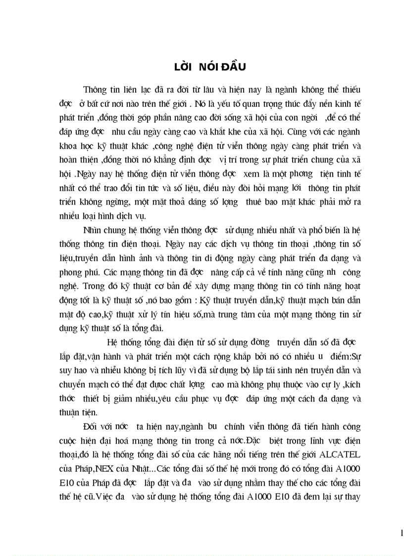 image for page Phân tích phần cứng của tổng đài A1000 E10