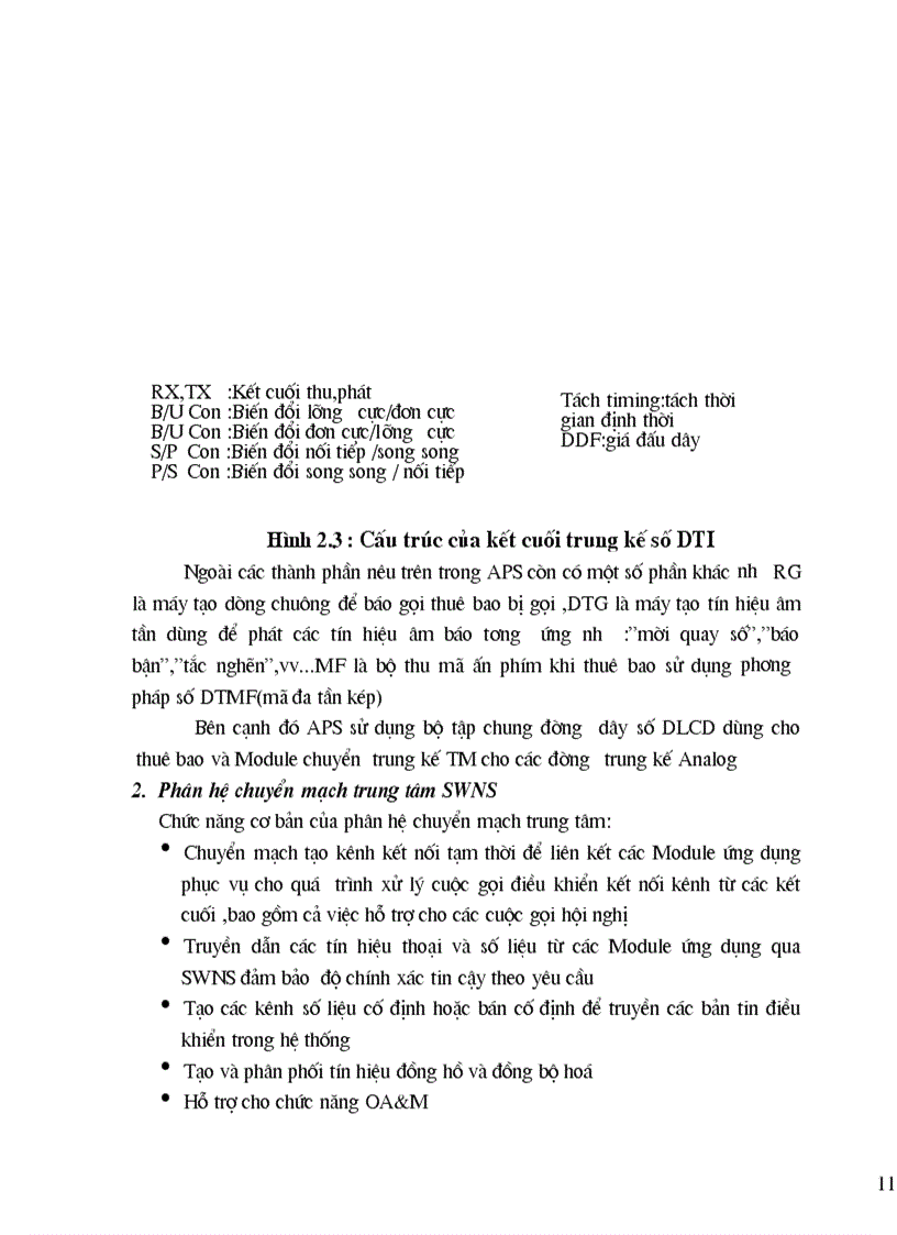 image for page Phân tích phần cứng của tổng đài A1000 E10