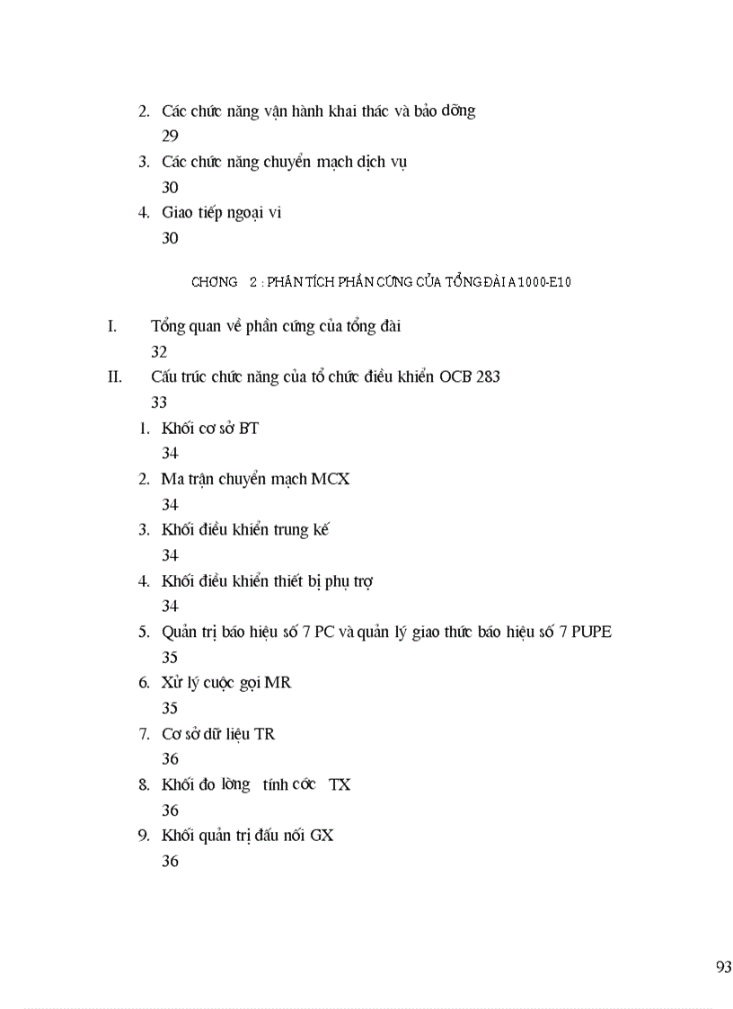 image for page Phân tích phần cứng của tổng đài A1000 E10