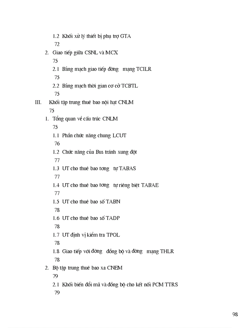image for page Phân tích phần cứng của tổng đài A1000 E10