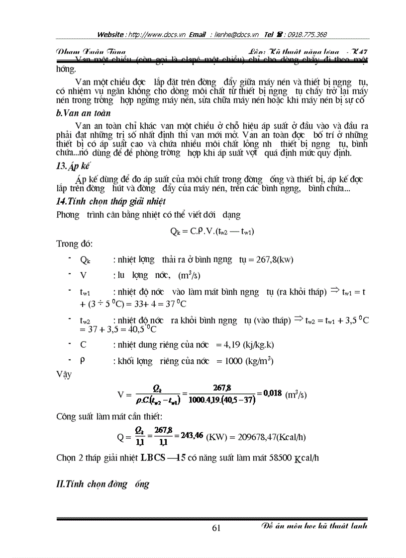 image for page Sơ đồ nguyên lý của hệ thống lạnh