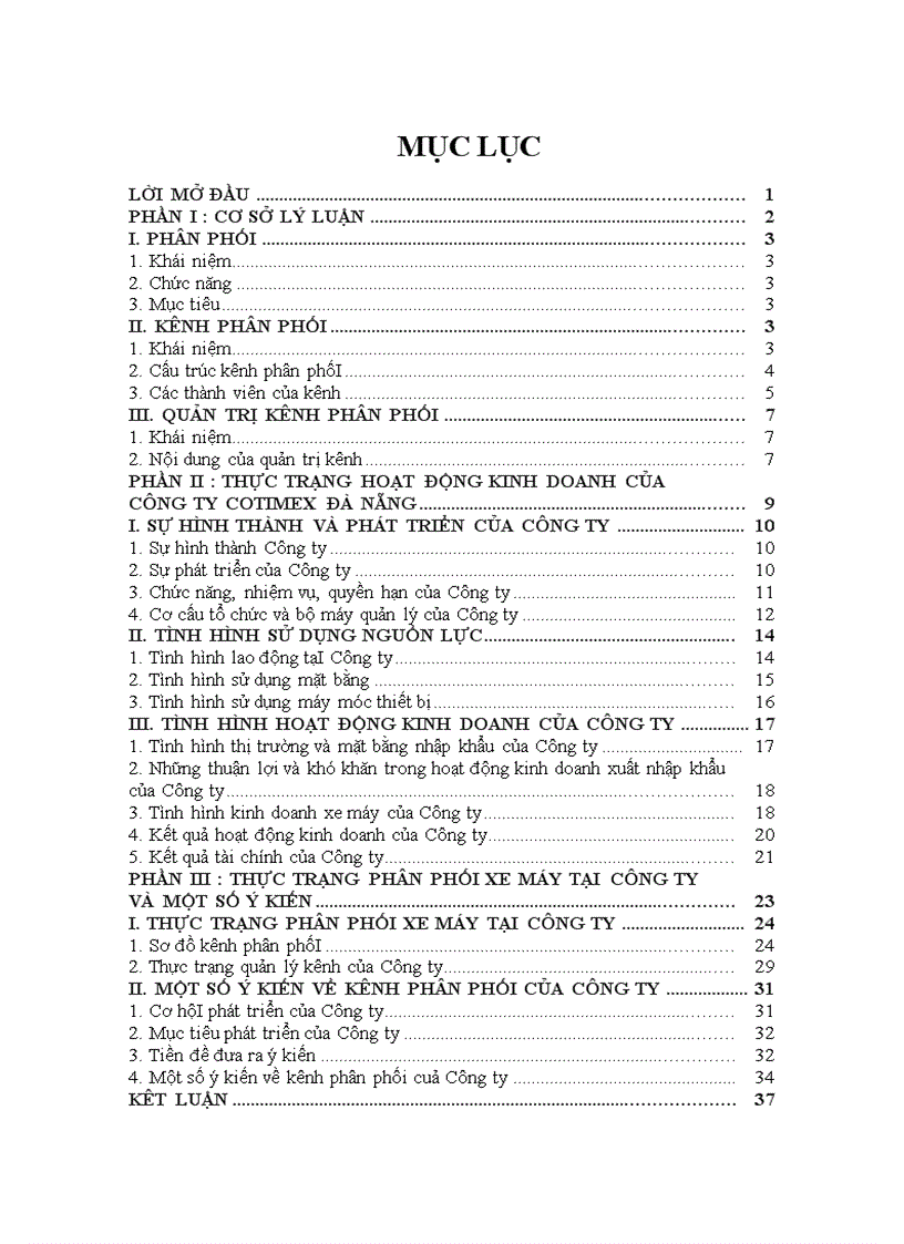 image for page Một số ý kiến về kênh phân phối xe máy tại công ty Cotimex Đà Nẵng