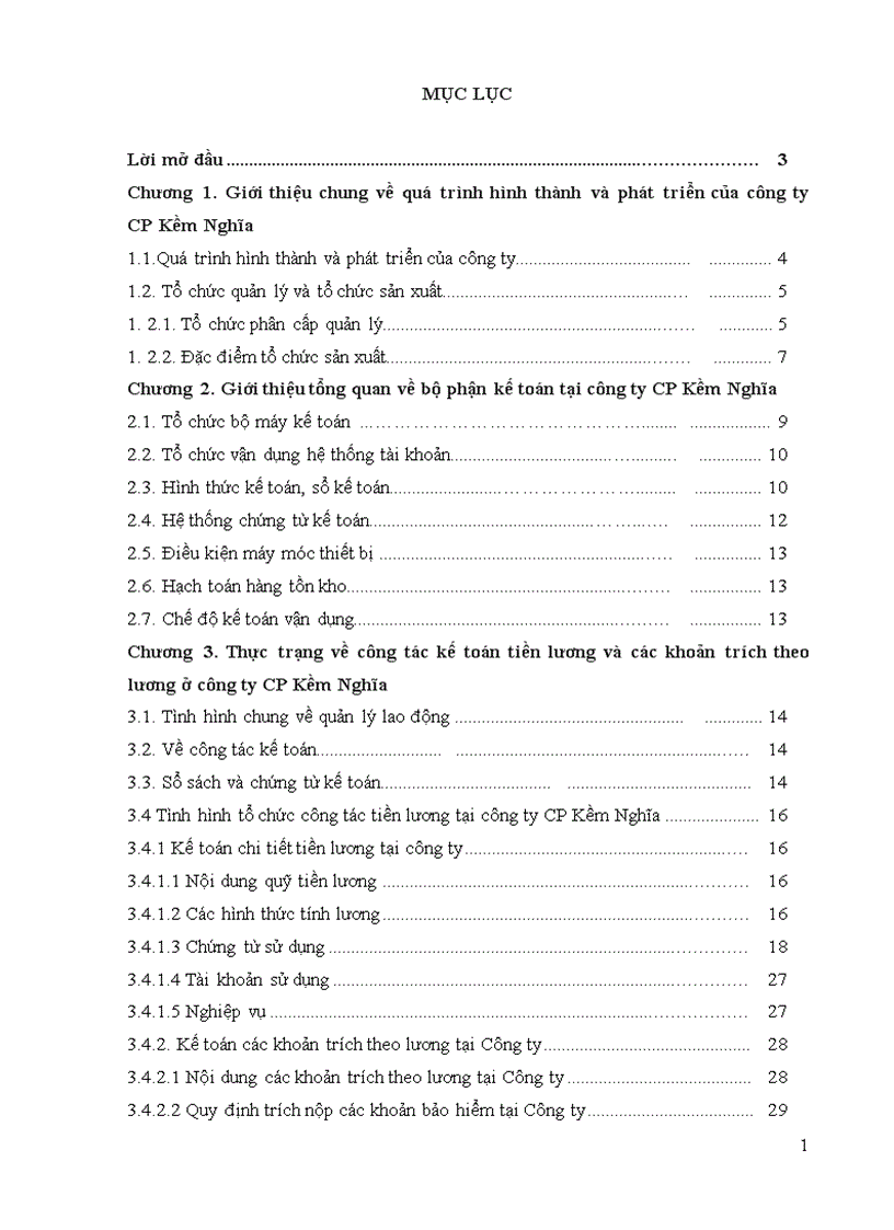image for page Kế toán tiền lương và các khoản trích theo lương tại Công ty Cổ phần Kềm Nghĩa