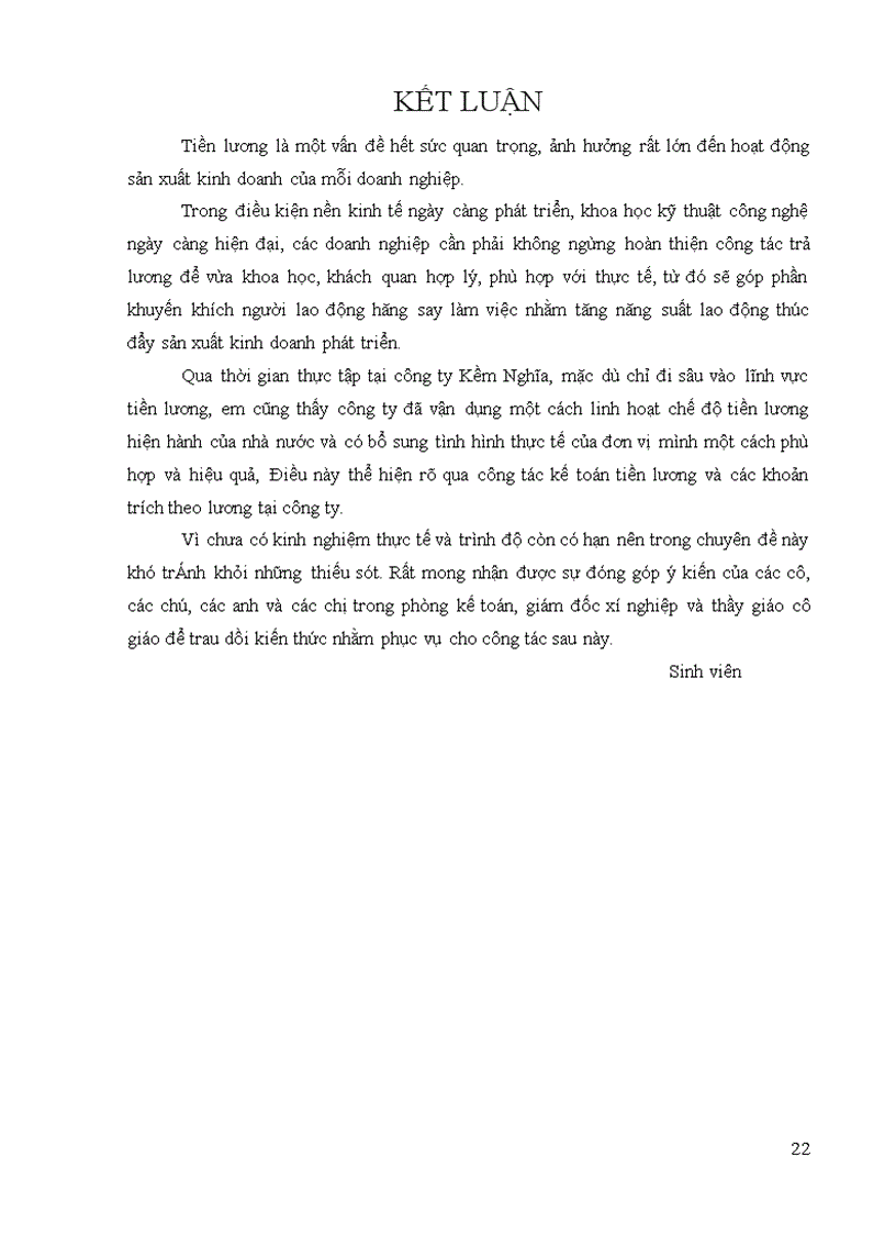 image for page Kế toán tiền lương và các khoản trích theo lương tại Công ty Cổ phần Kềm Nghĩa