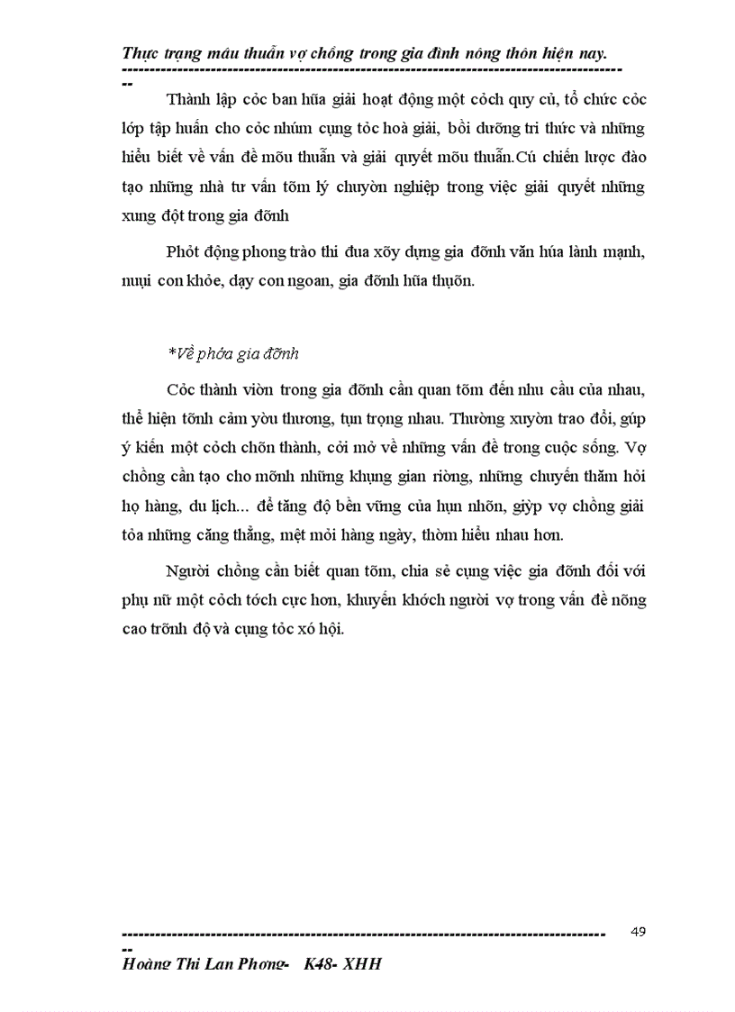 image for page Thực trạng Mâu thuẫn vợ chồng trong gia đình ở nông thôn hiện nay và những nhân tố ảnh hưởng