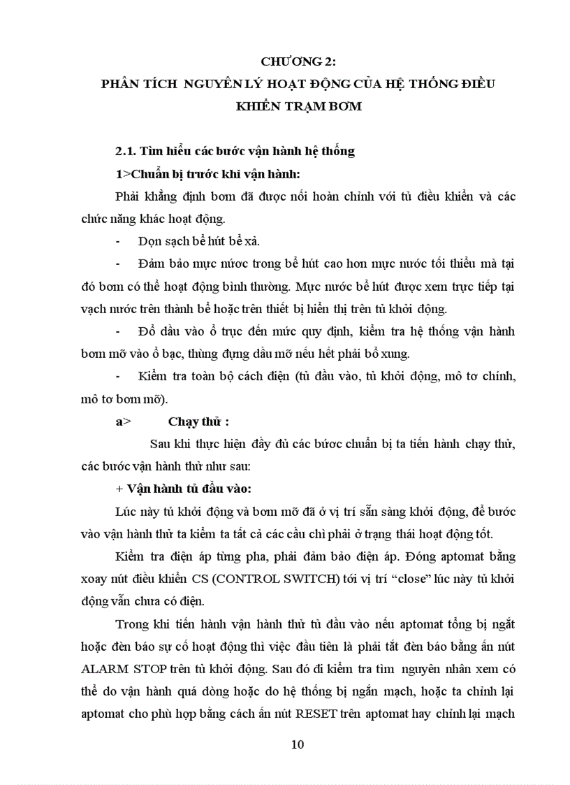 image for page Thiết kế cải tiến hệ thống điều khiển khởi động trạm bơm sử dụng công nghệ plc