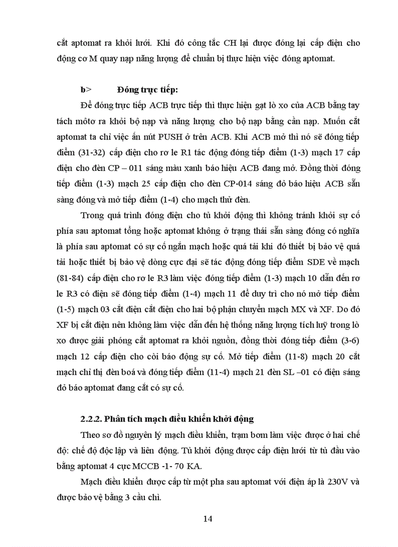 image for page Thiết kế cải tiến hệ thống điều khiển khởi động trạm bơm sử dụng công nghệ plc