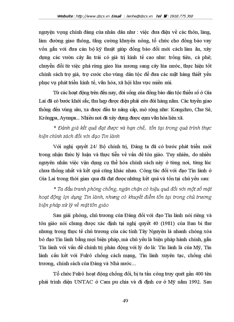 image for page Đạo Tin lành trong vùng đồng bào dân tộc thiểu số và công tác phòng chống định lợi dụng đạo Tin lành ở Gia Lai