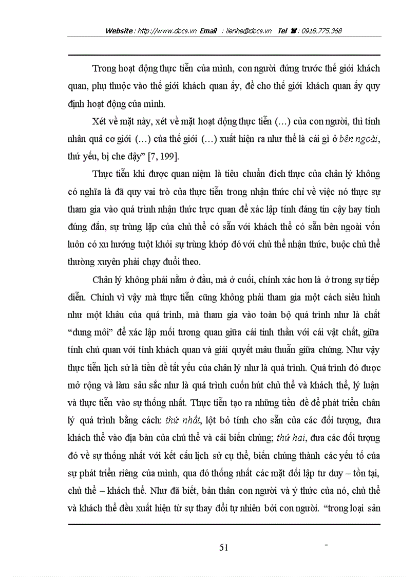 image for page Quan niệm của triết học Mác Lênin về chân lý quá trình lịch sử