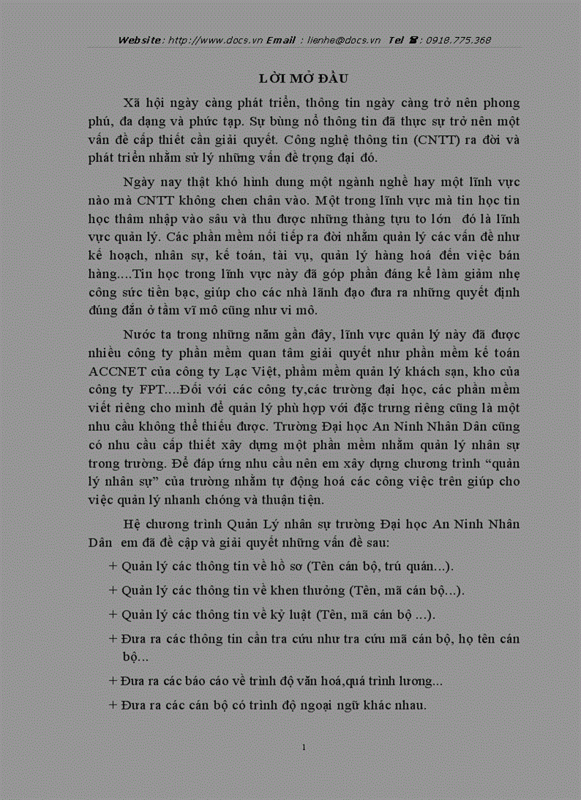 image for page Chương trình được xây dựng bằng phần mềm Microsoft Access