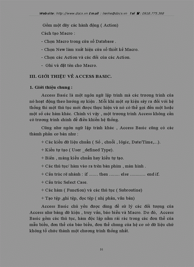 image for page Chương trình được xây dựng bằng phần mềm Microsoft Access