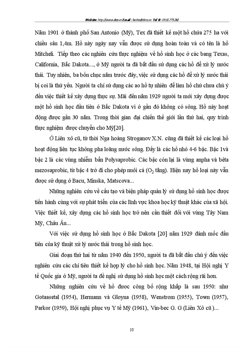 image for page Sử dụng hệ thống hồ sinh học kết hợp với hệ thống lọc qua hào đất để xử lý nước thải có nồng độ chất hữu cơ cao