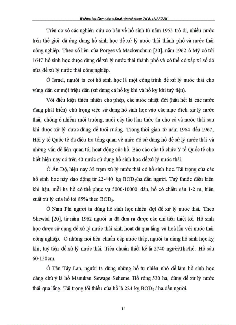 image for page Sử dụng hệ thống hồ sinh học kết hợp với hệ thống lọc qua hào đất để xử lý nước thải có nồng độ chất hữu cơ cao