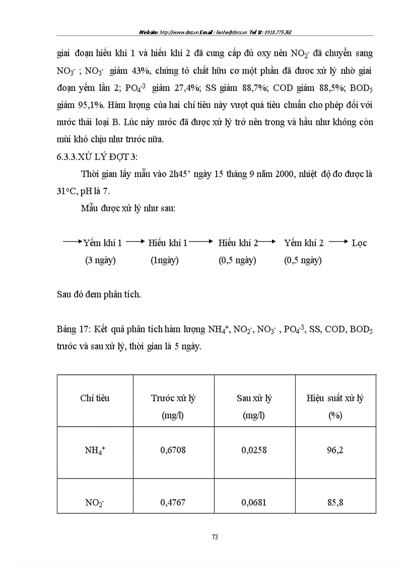 image for page Sử dụng hệ thống hồ sinh học kết hợp với hệ thống lọc qua hào đất để xử lý nước thải có nồng độ chất hữu cơ cao