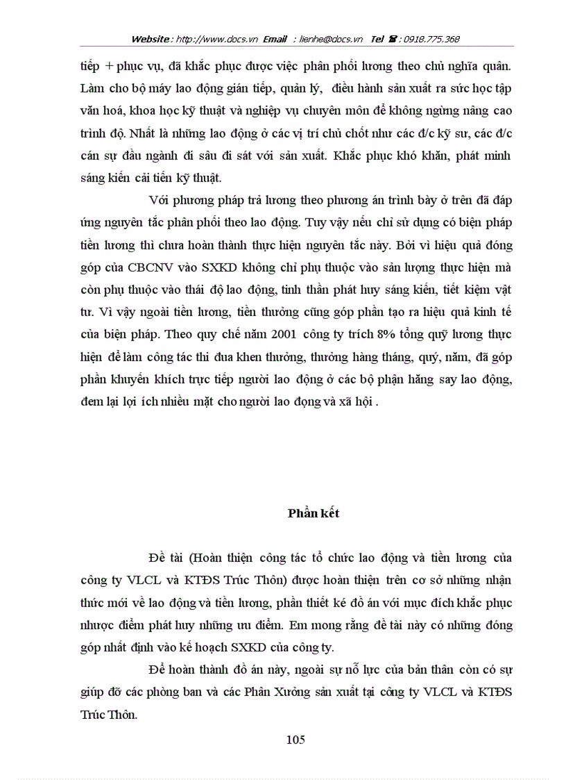 image for page Hoàn thiện công tác tổ chức lao động và tiền lương của Công ty Vật liệu chịu lửa và Khai thác đất sét Trúc Thôn