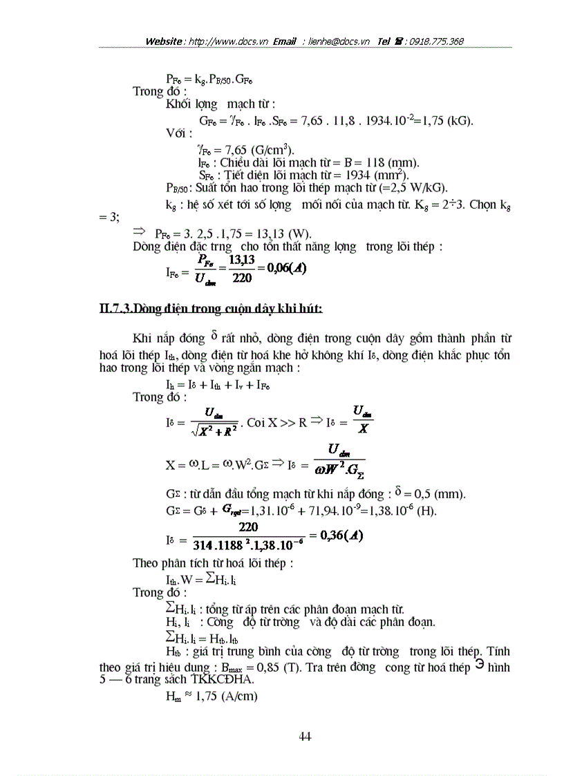 image for page Thiết kế công tắc tơ xoay chiều 3 pha