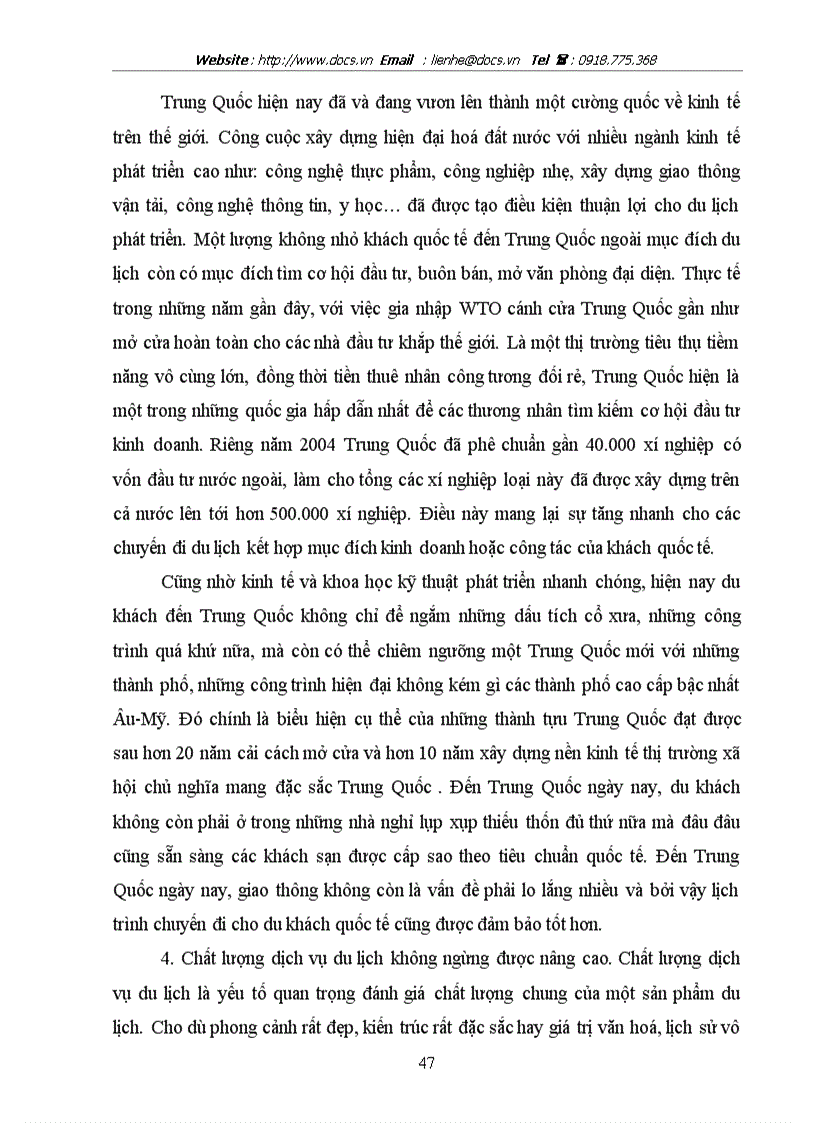 image for page Phát triển du lịch quốc tế đến ở Trung Quốc từ 1978 đến nay và một số kinh nghiệm đối với Việt Nam