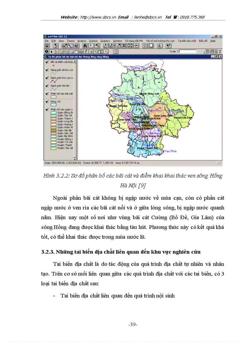 image for page Quản lý tổng hợp sử dụng đất khu vực ven sông Hồng Hà Nội bằng công nghệ GIS
