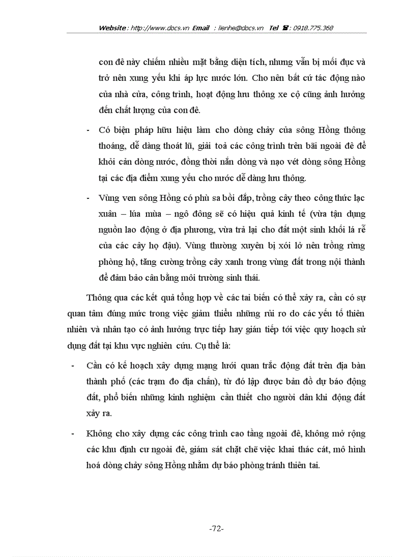 image for page Quản lý tổng hợp sử dụng đất khu vực ven sông Hồng Hà Nội bằng công nghệ GIS