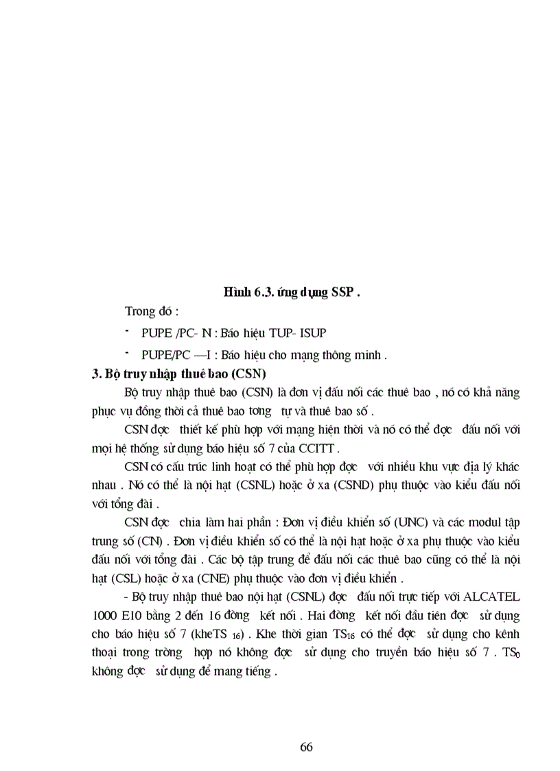 image for page Hệ thống báo hiệu trong tổng đài ALCATEL 1000 E10