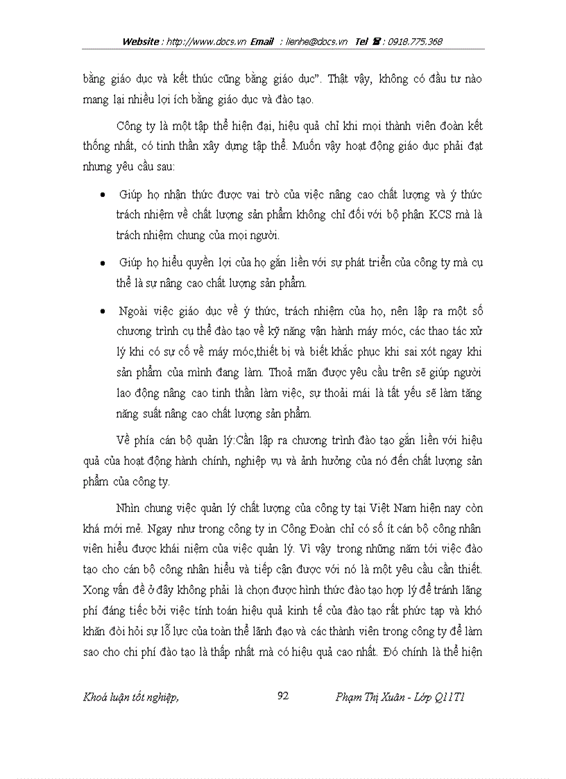 image for page Một số biện pháp cơ bản nhằm nâng cao chất lượng sản phẩm tại Công ty in Công Đoàn