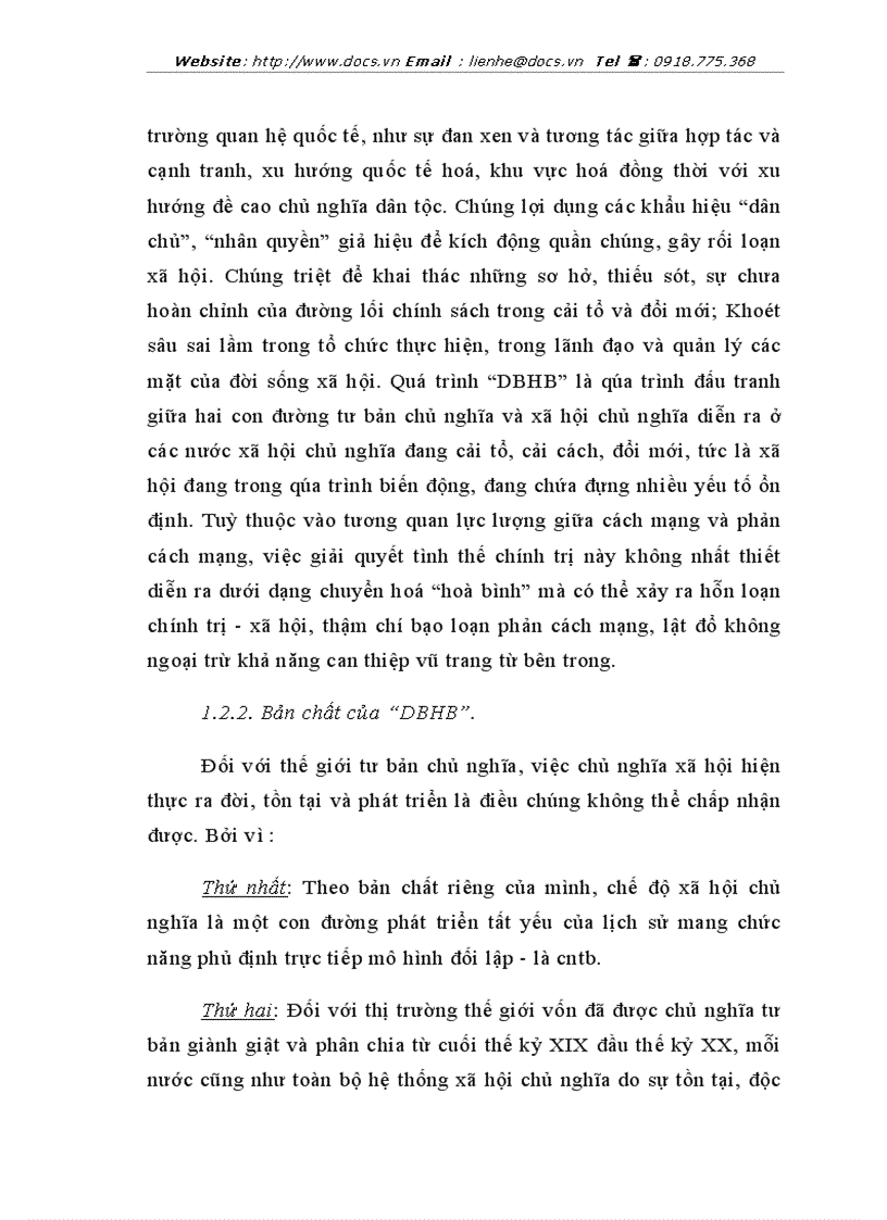 image for page Chống DBHB của chủ nghĩa đế quốc trên mặt trận văn hoá tư tưởng ở Việt Nam