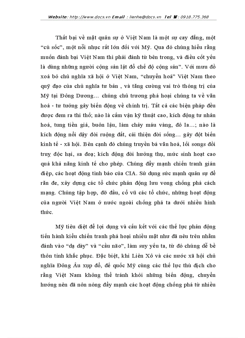 image for page Chống DBHB của chủ nghĩa đế quốc trên mặt trận văn hoá tư tưởng ở Việt Nam
