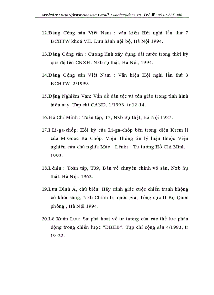 image for page Chống DBHB của chủ nghĩa đế quốc trên mặt trận văn hoá tư tưởng ở Việt Nam