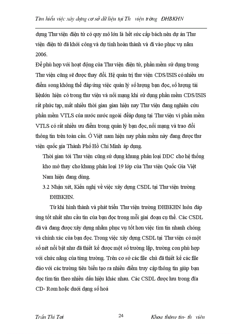 image for page Tìm hiểu việc xây dựng CSDL tại Thư viện trường ĐHBKHN