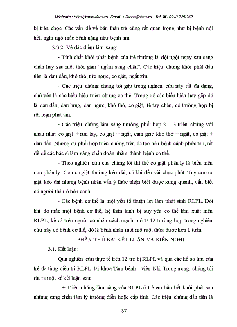 image for page Nghiên cứu một số yếu tố tâm lý xã hội có liên quan đến rối loạn phân ly ở trẻ em