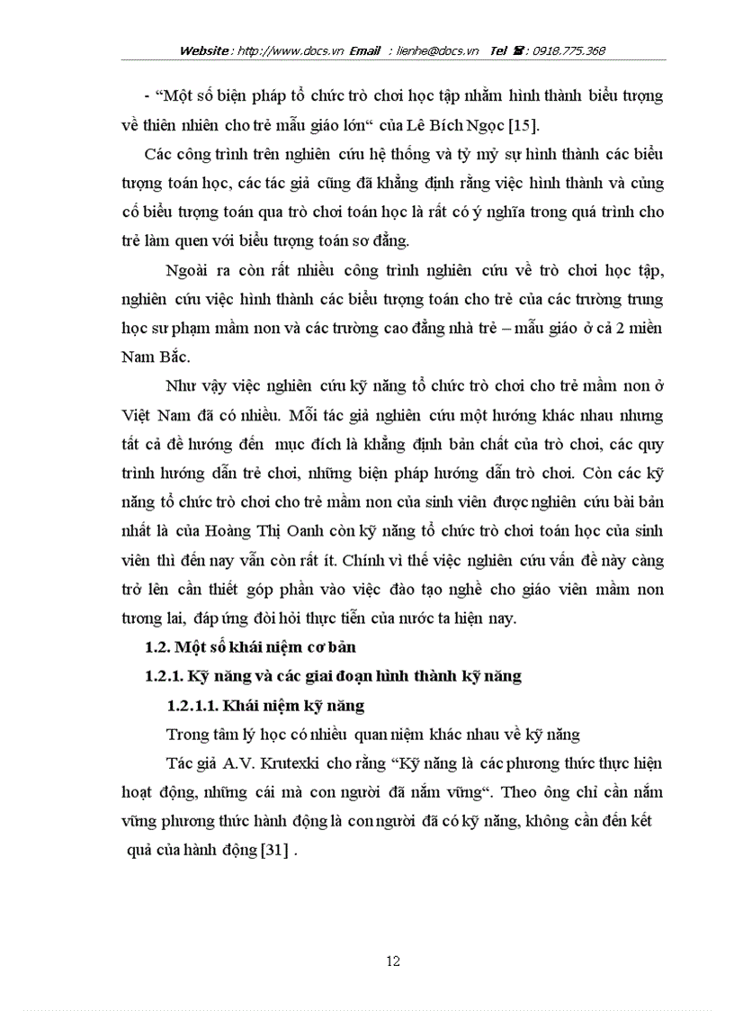 image for page Nghiên cứu kỹ năng tổ chức trò chơi toán học của học sinh Trường Trung cấp Sư phạm Mầm non Thái Bình