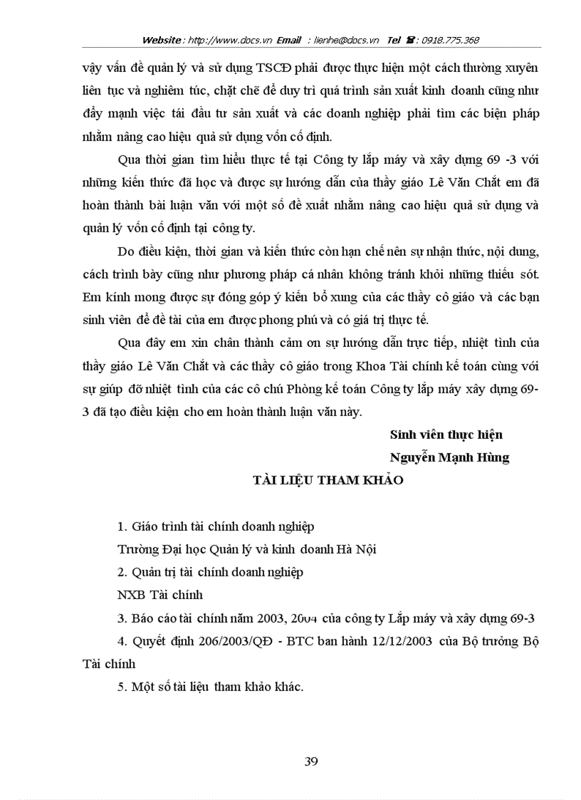 image for page Vốn cố định và một số giải pháp nhằm nâng cao hiệu quả sử dụng vốn cố định tại công ty lắp máy và xây dựng 69 3