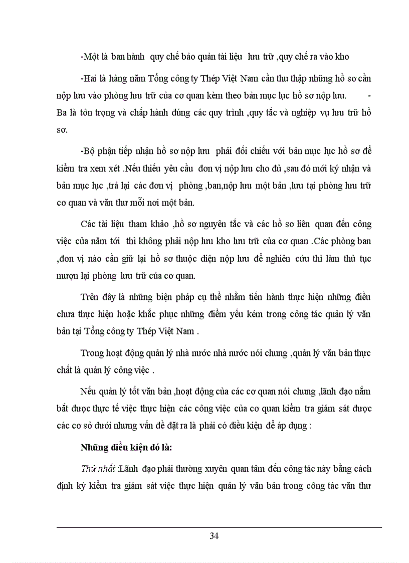 image for page Một số biện pháp nhằm nâng cao hiệu quả công tác văn thư tại Tổng Công ty Thép Việt Nam