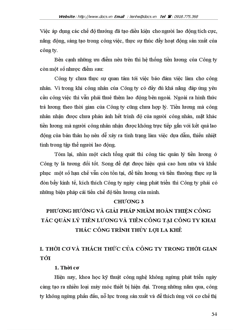 image for page Quản lý tiền lương và tiền công tại Công ty Khai thác công trình thuỷ lợi La Khê